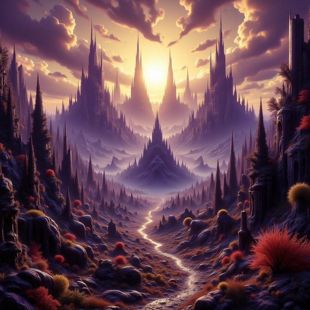 Dark Fantasy Wasteland Masterpiece in 8k Resolution