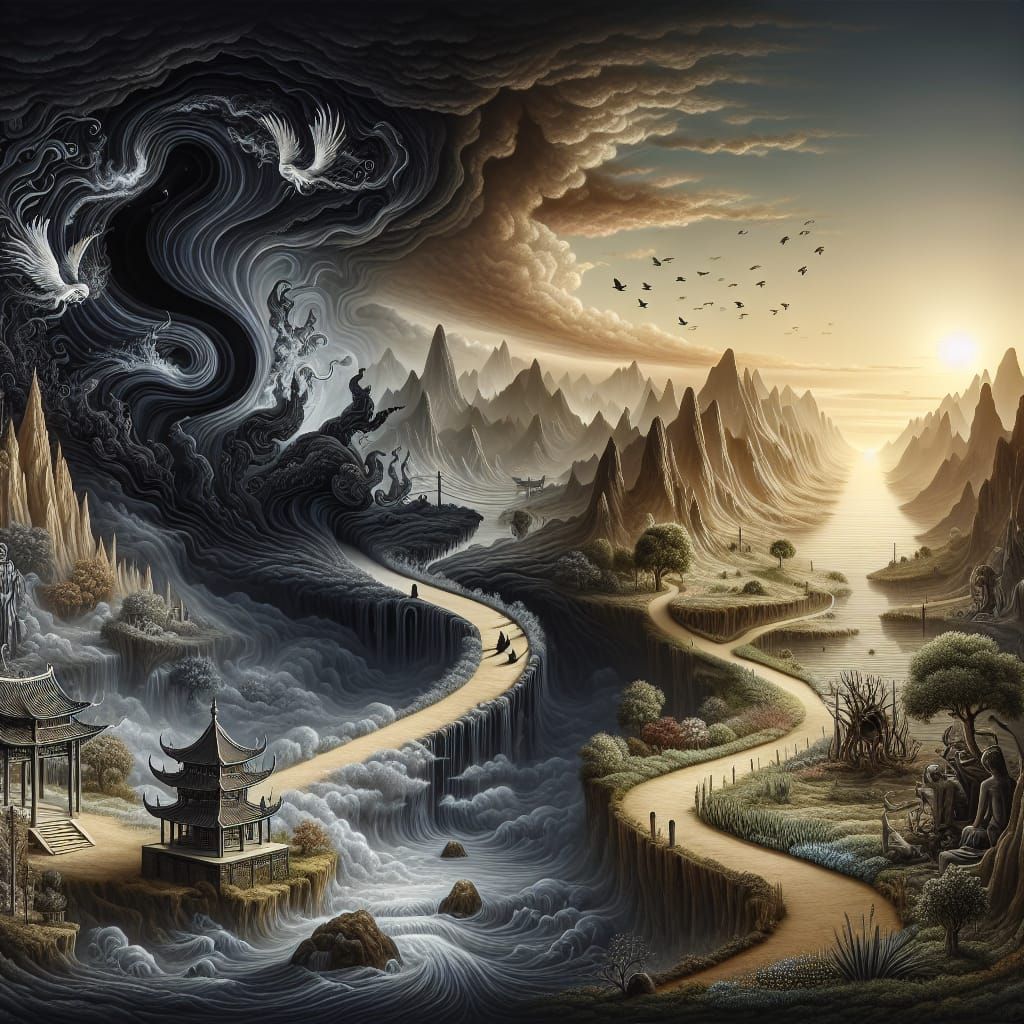 Surreal Landscape: Asian and Greek Folklore