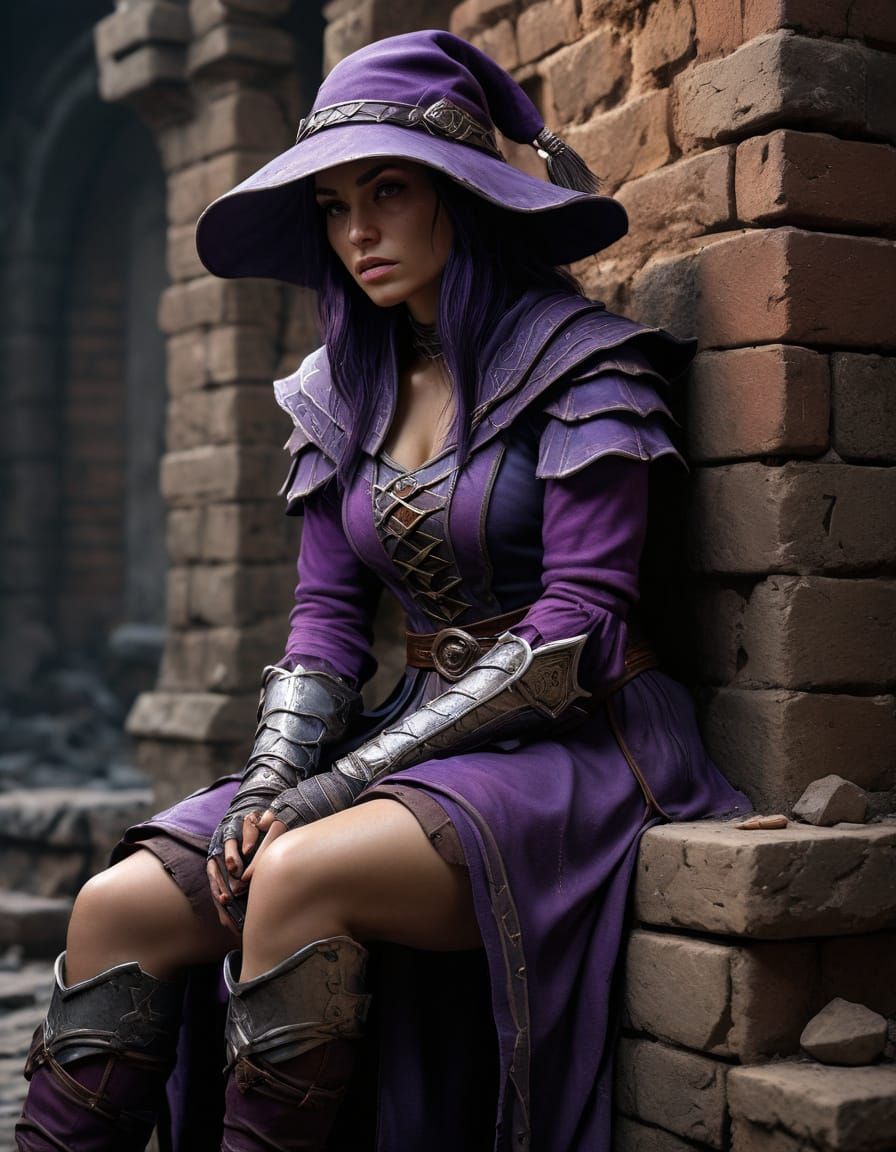 Defeated Mage Character Concept Art