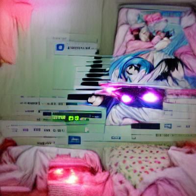 Abstract Nightcore AI Image