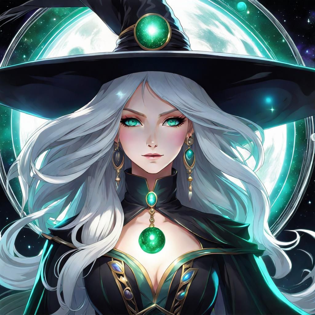 Anime Galaxy Witch Explorer in MAPPA Style