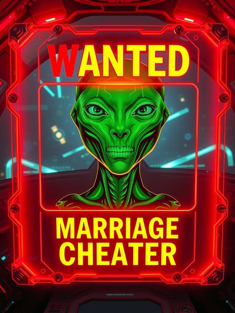 Interstellar WANTED poster, Intergalactic marriage cheater