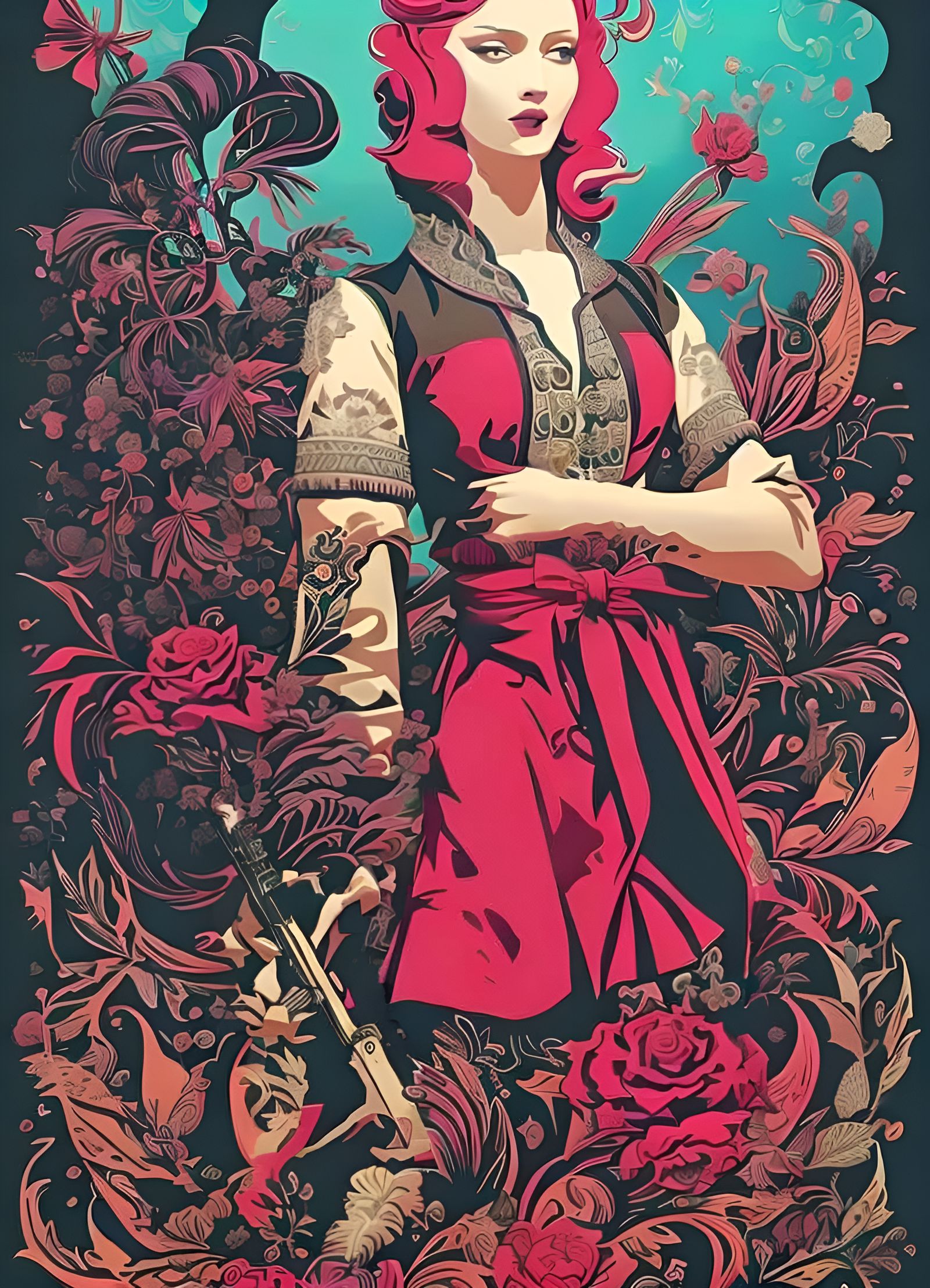 Explosive Punk Rock Vintage Poster Art