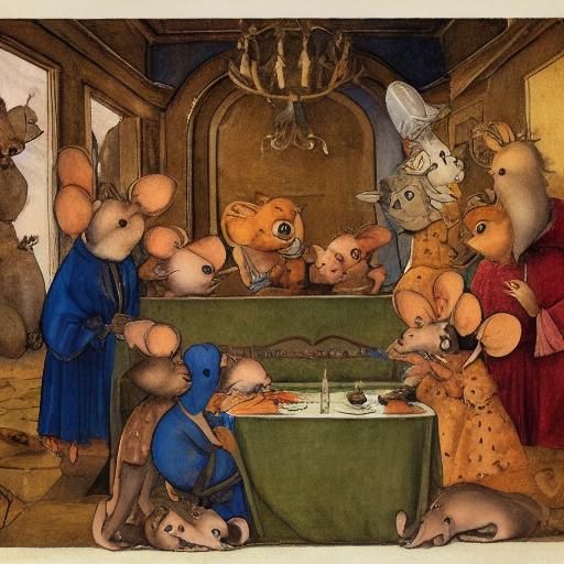 Mice Celebrate Hanukkah: Renaissance and Animation Styles