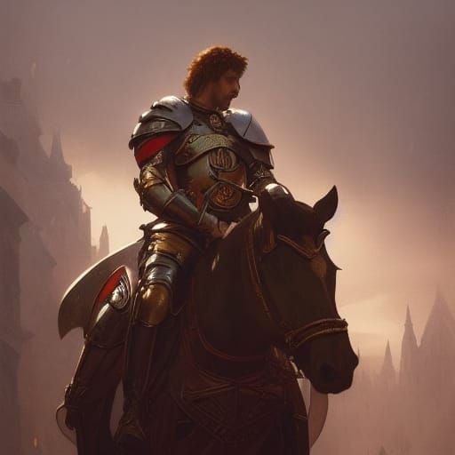 Artus and the Knights: Hyperdetailed Digital Portrait