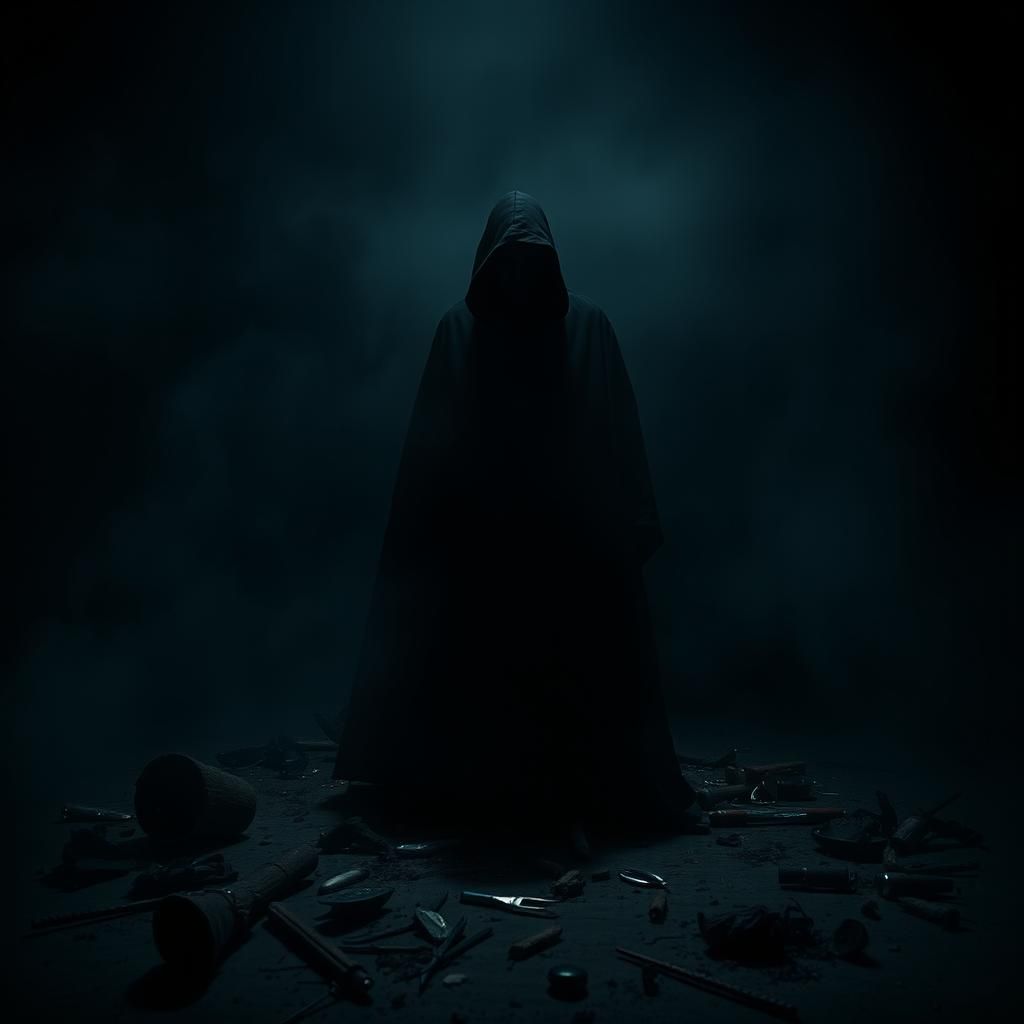 Solitary Figure in Shadows: An Addiction Story