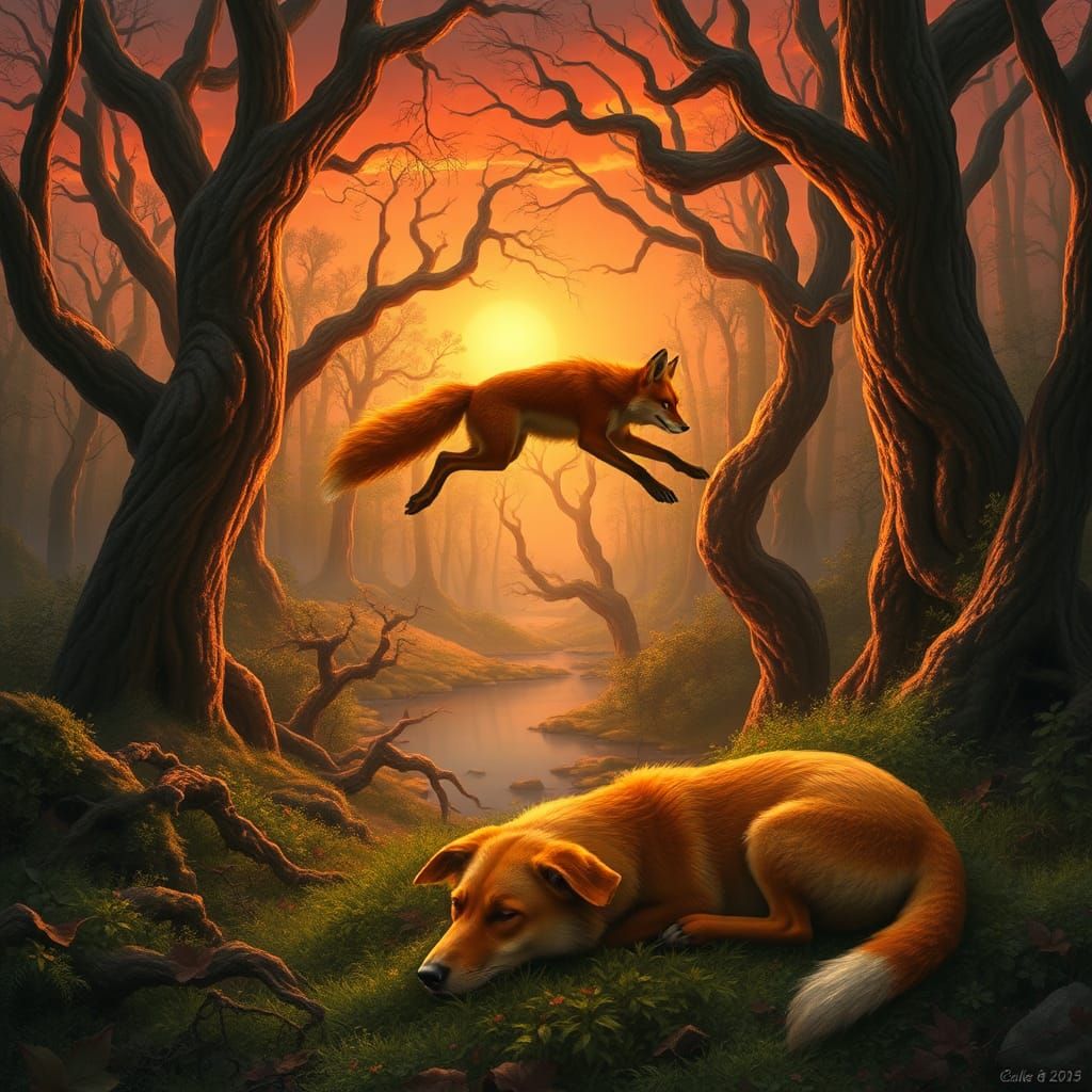 The quick brown fox jumps over a lazy dog