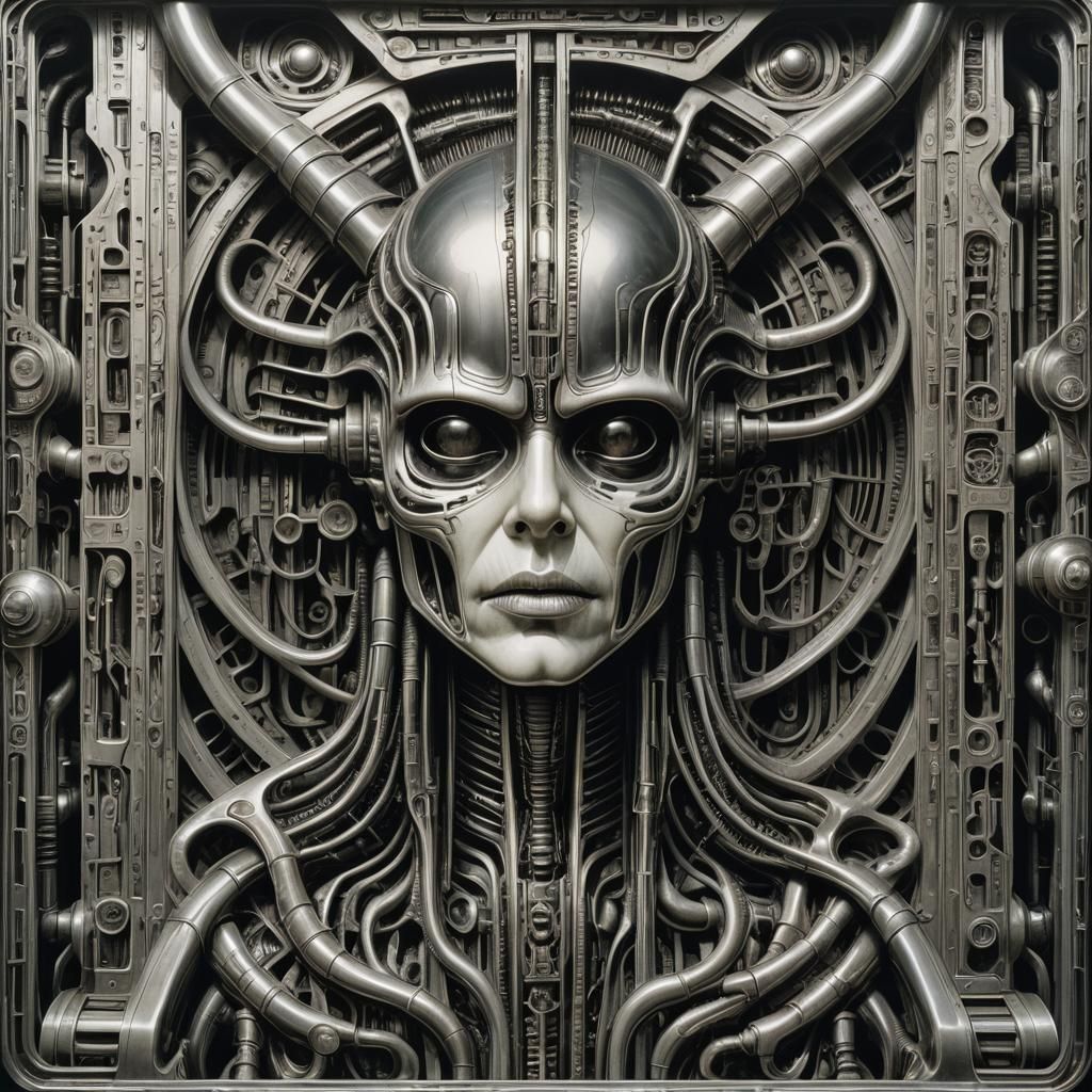 Futuristic Internet Disruption in Cassette Futurism Style