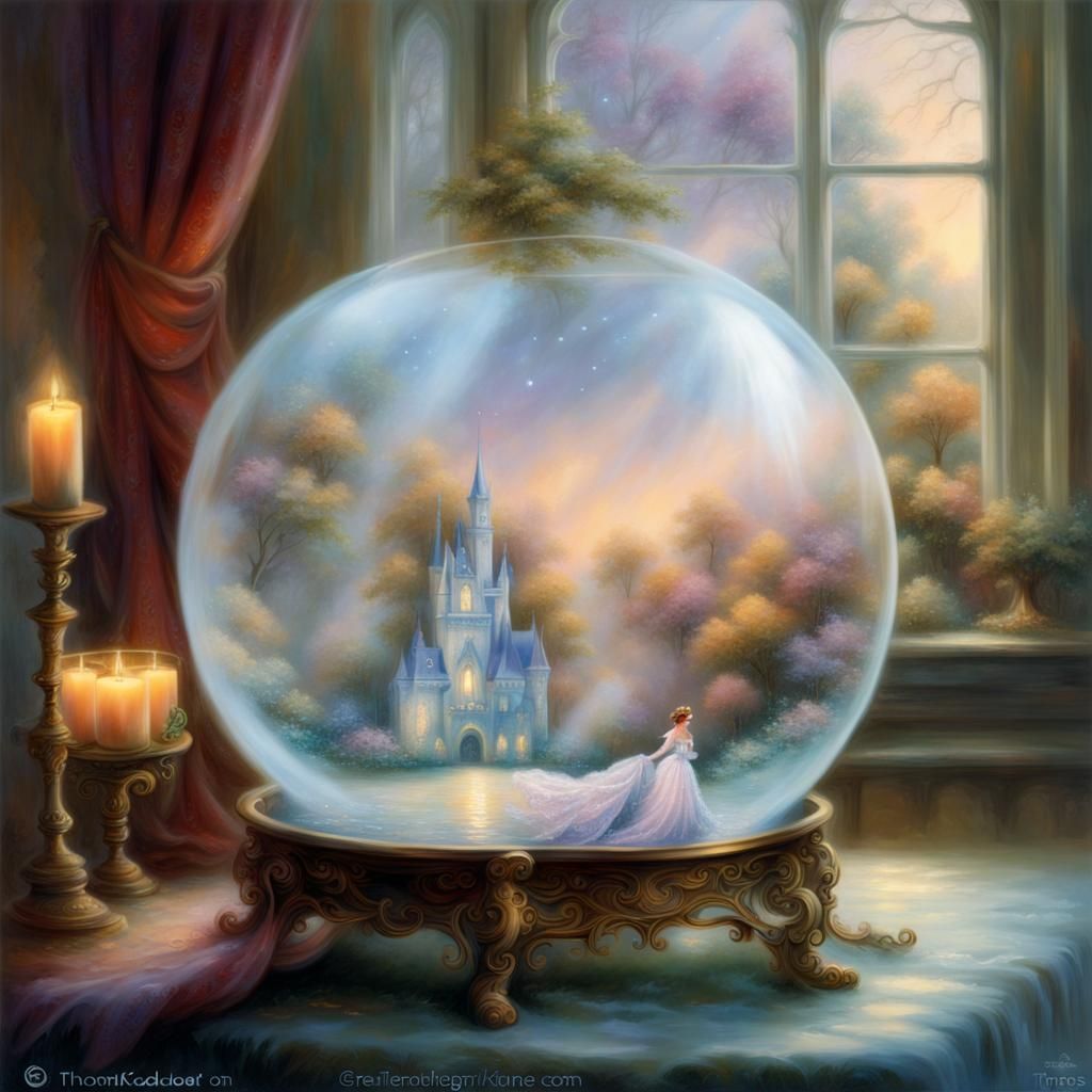 Cinderella in Glass Globe