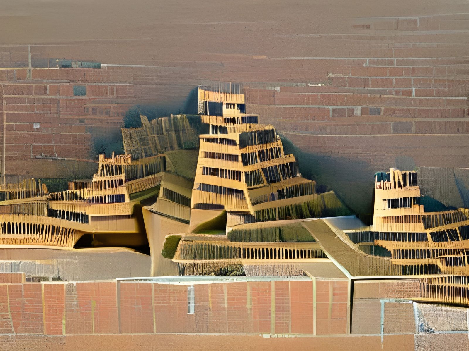 AI Generated Image of Ancient Ziggurats