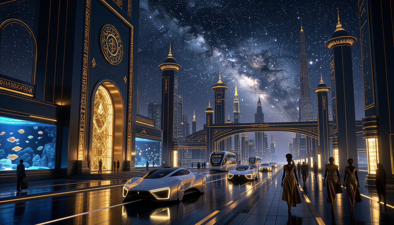 Nightfall In Onyx City...