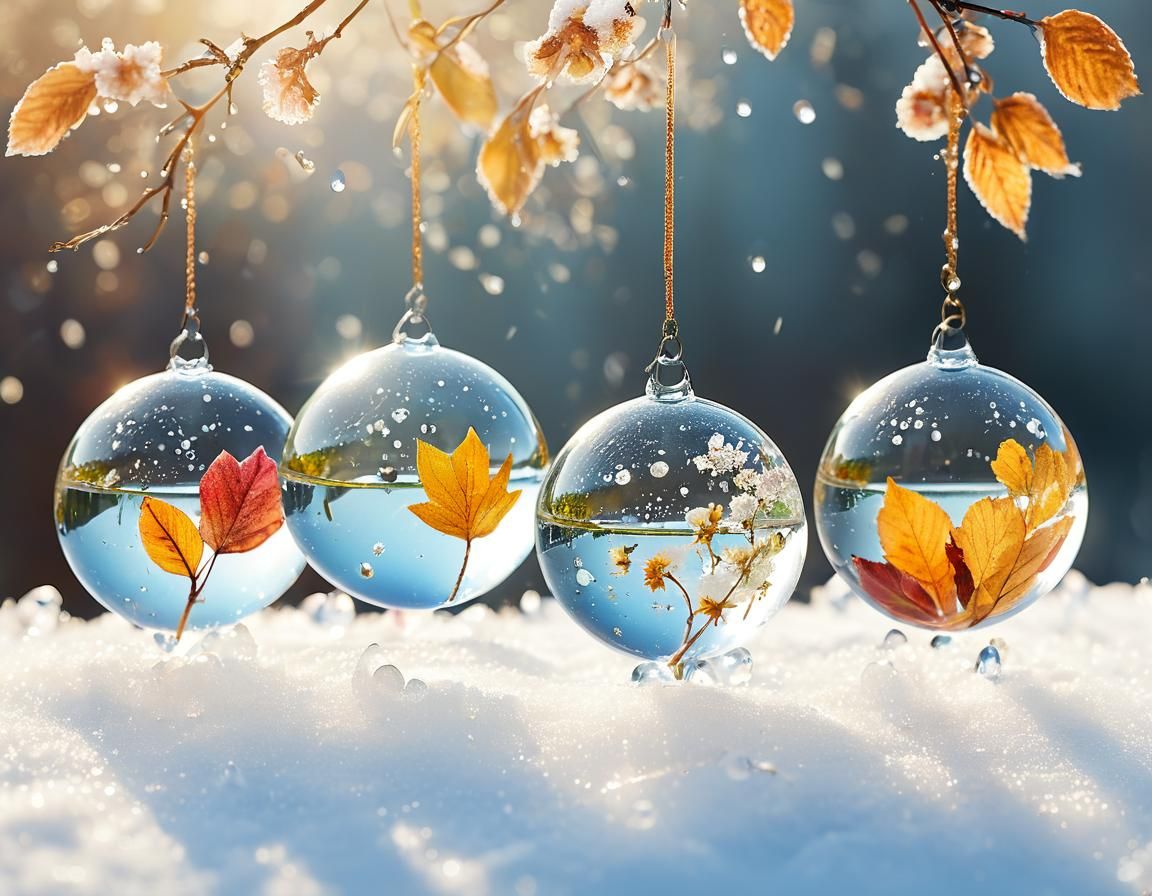 Ethereal Crystal Globes in Vibrant Pastel Hues