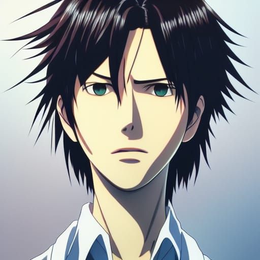 Levi Ackerman Anime Key Visual in Ghibli Style