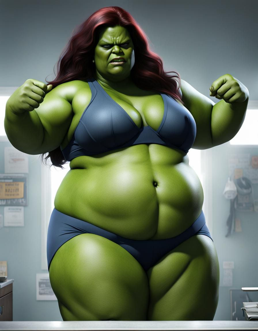 Body Positive She Hulk CGI Rendering