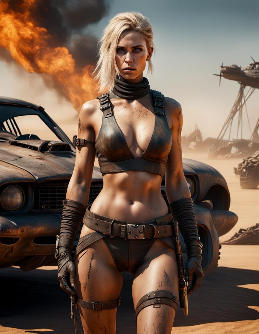 Mad Max Blonde: Detailed Matte Painting in 8K