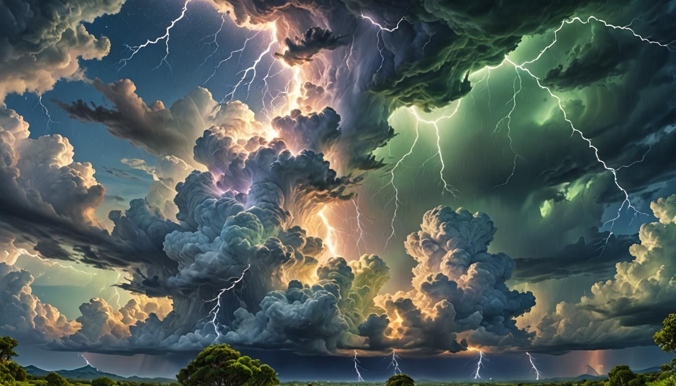 Surreal Space Landscape Depicts Cosmic Purpose of Life