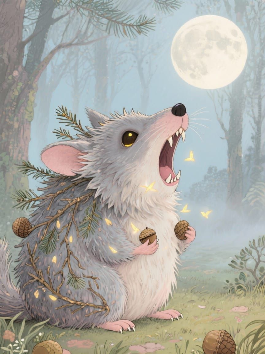 Cuddly Chinchilla Transforms into Fluffy Werewolf