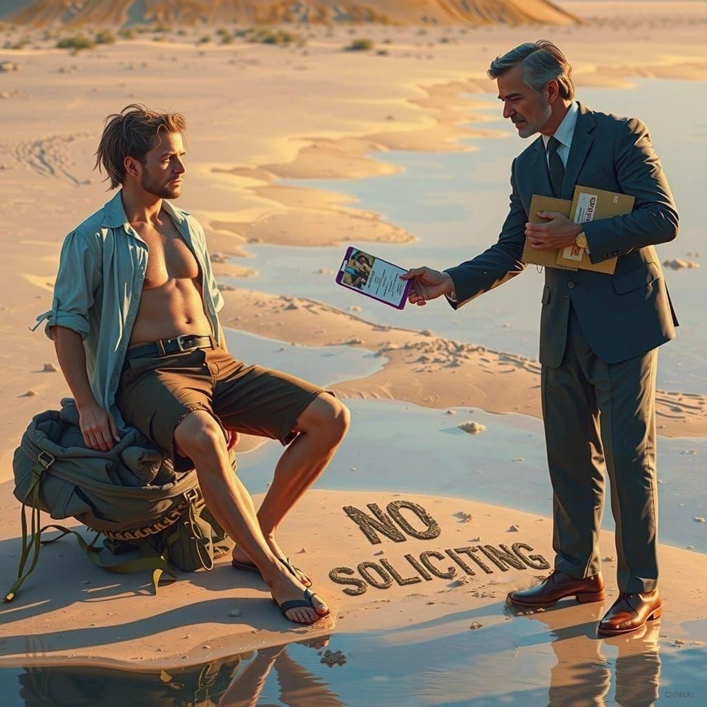 Wet Beach Sand and Water Reflections