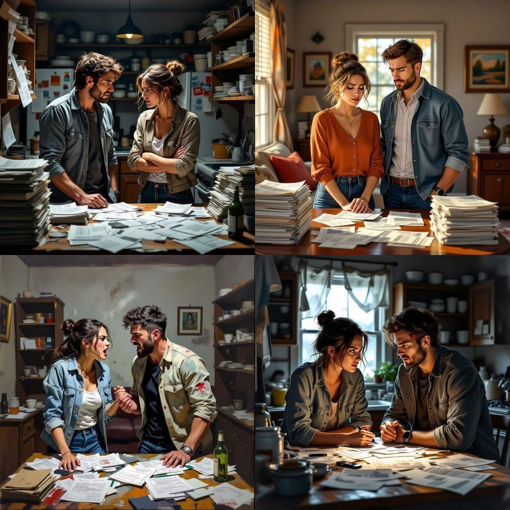 Couple Arguing About Financial Difficulties