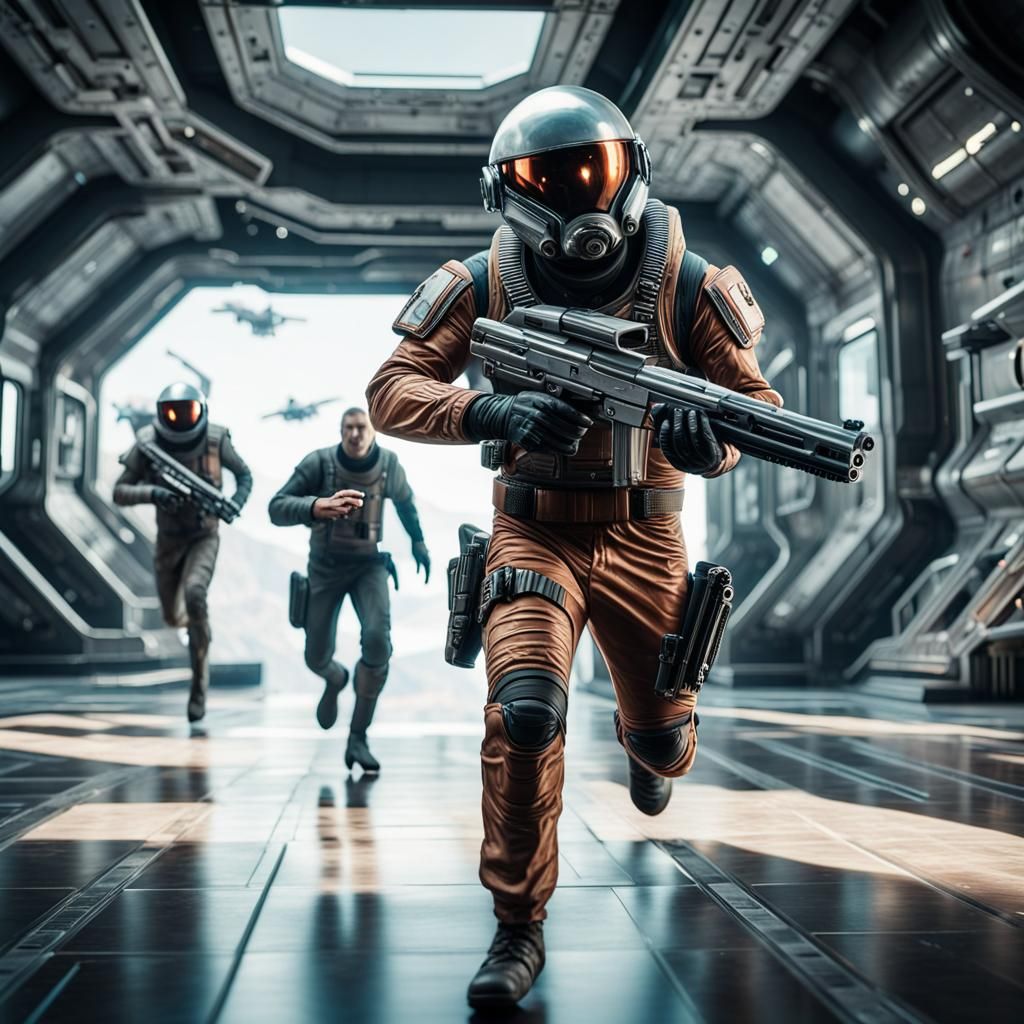 Space Smuggler's Escape: Cinematic Chase Scene