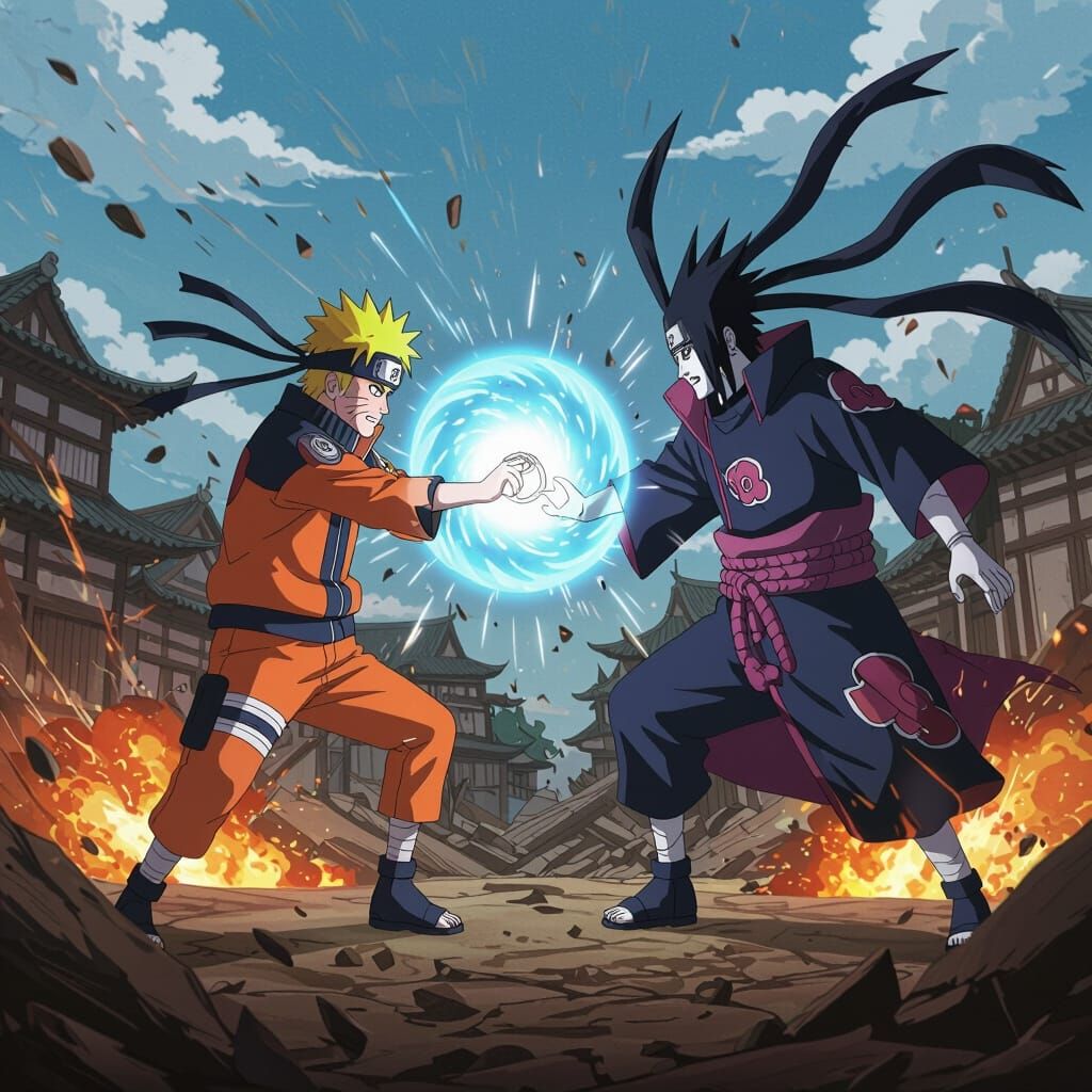 Naruto vs Pain: Anime Battle in Hidden Leaf Village