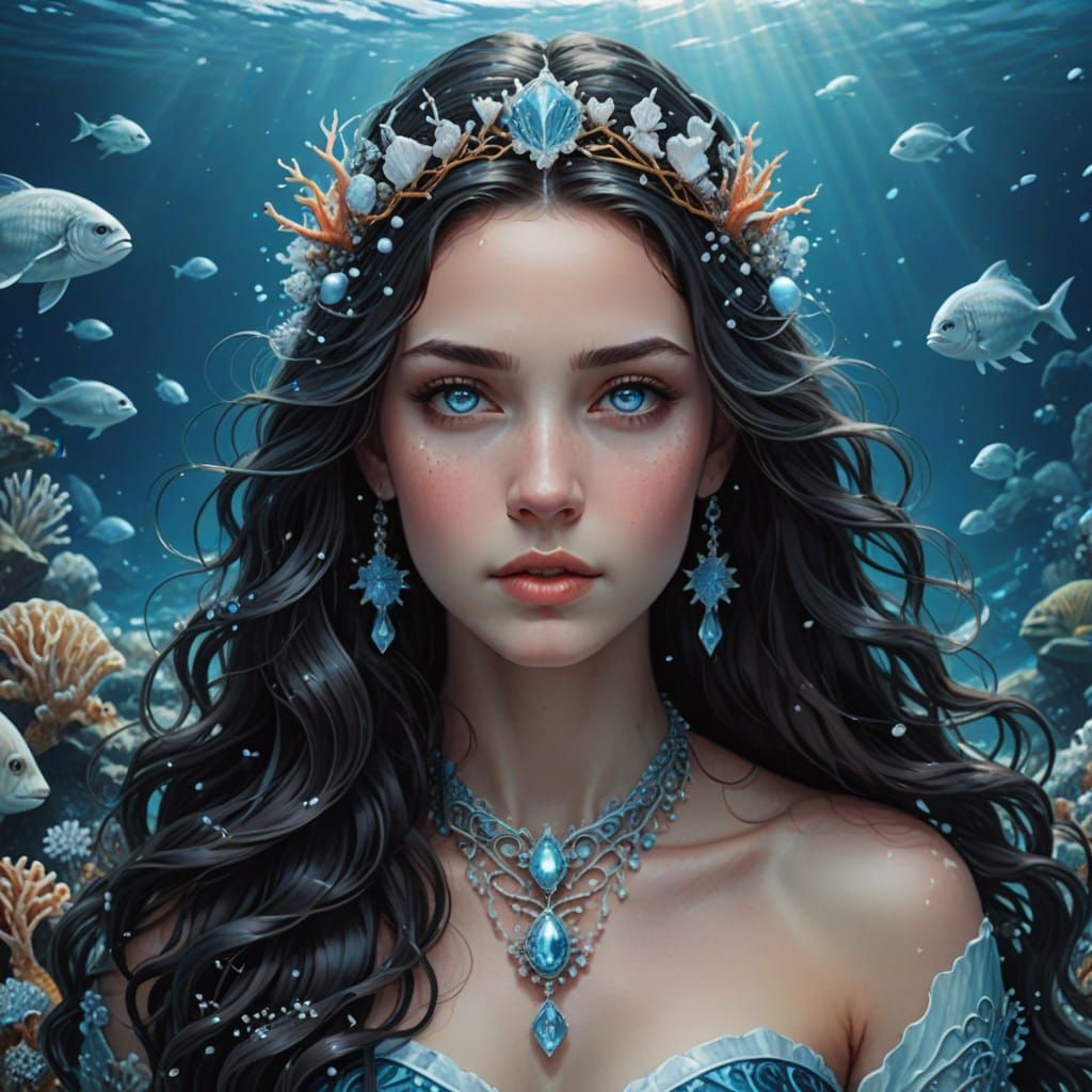 Portrait of Neaera, a Nereid Goddess