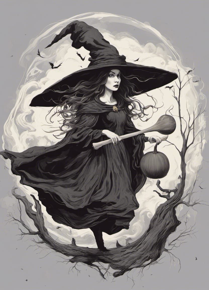 Surrealist Witch in Epic Style