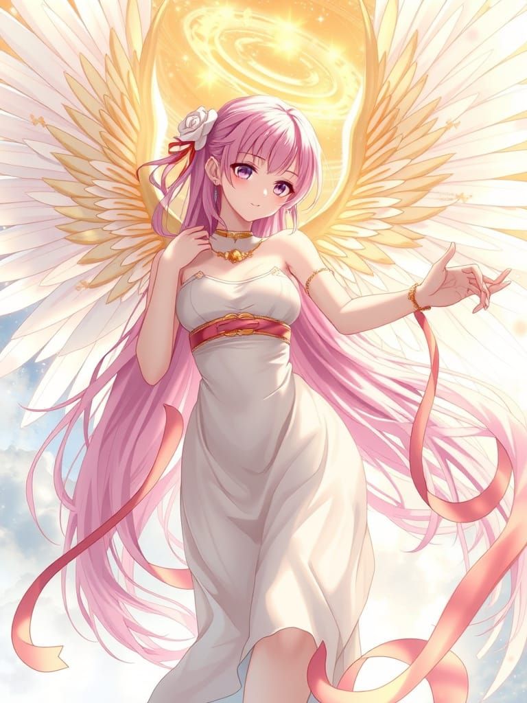 Ethereal Angel Dancer in Angel Sanctuary Style