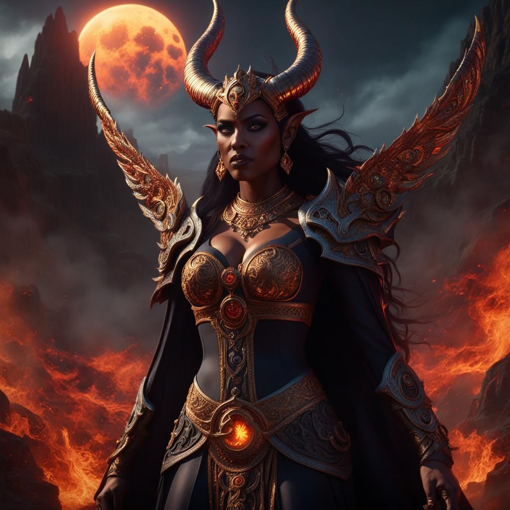 Demonic Astrologist: A Stunning Astral Illustration