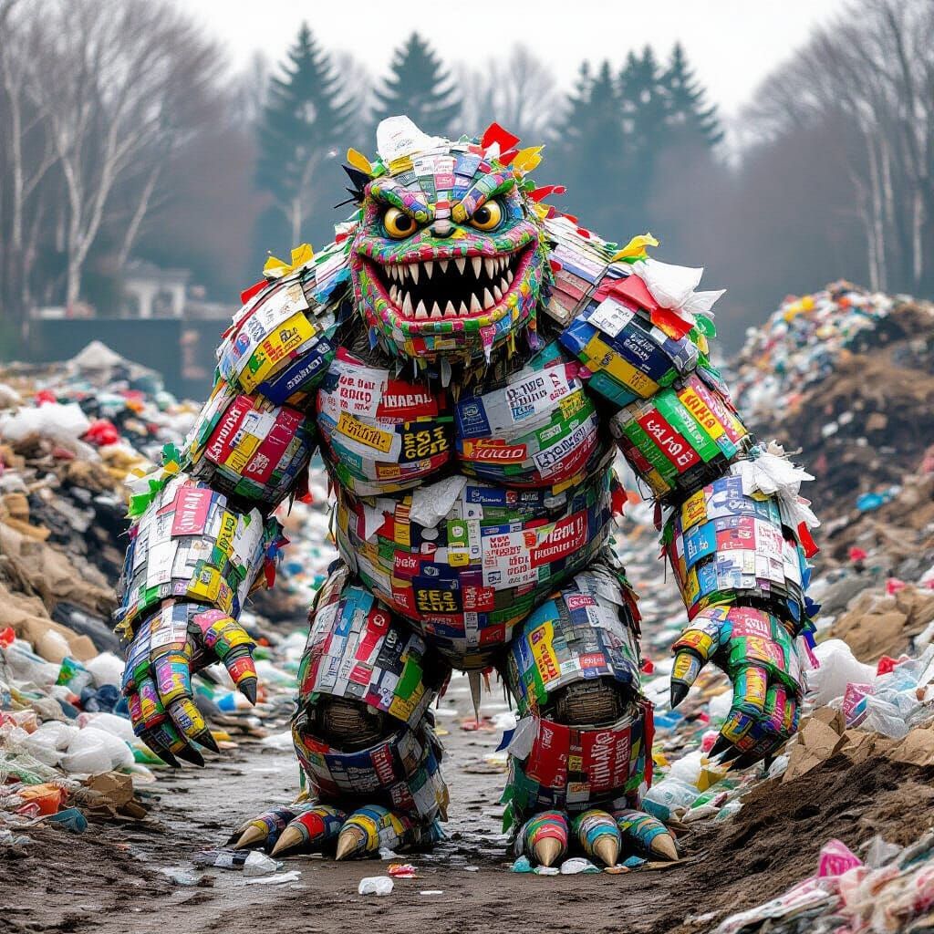 Trash Monster Lurks in City Dump