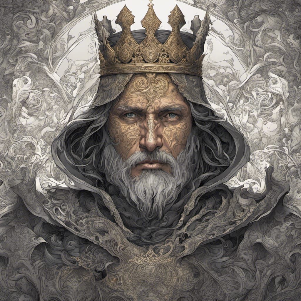 King Arthur and Knights: Dark Fantasy Portrait