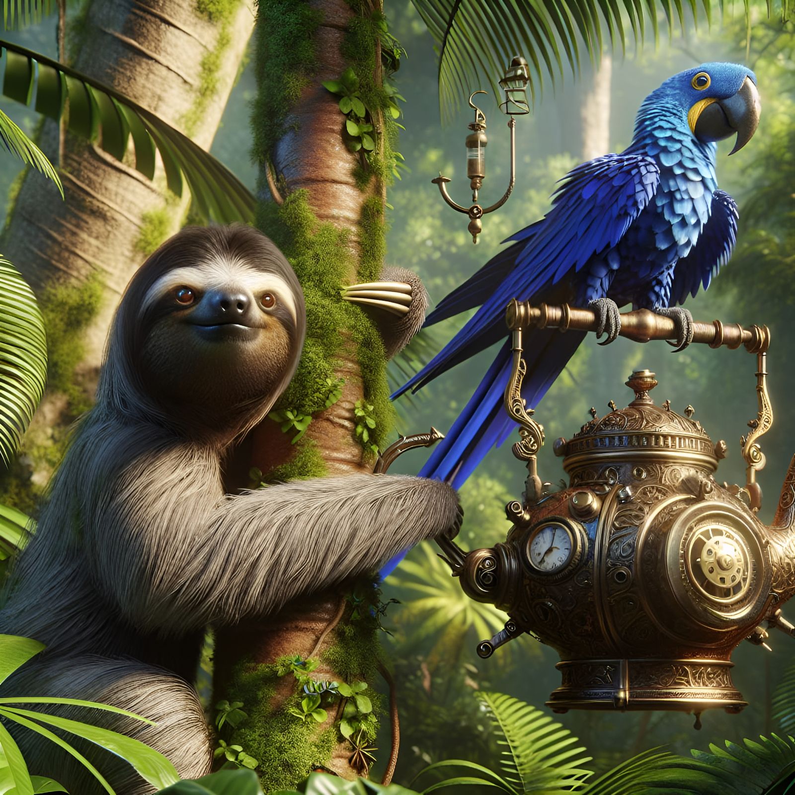SLOTH AND MACAW ARE FINE