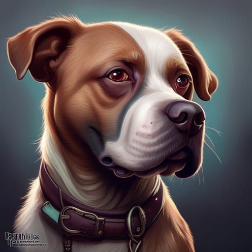 Hyperdetailed Portrait of Mr Pickles in Digital Art Style