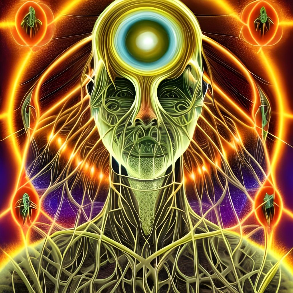 Epic Horror Electroshock Therapy in Visionary Art Style