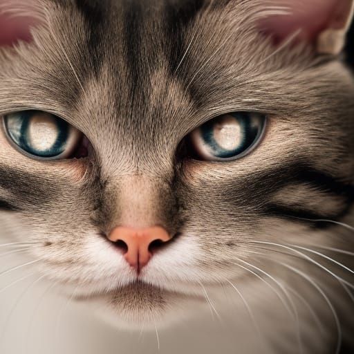 Angry Shinx Cat Portrait in Professional Photography Style