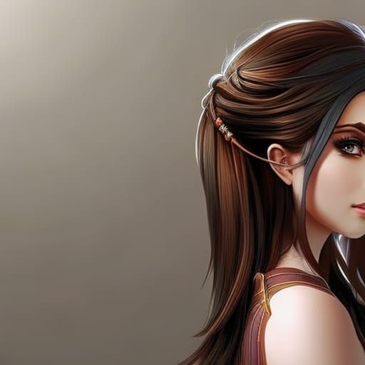 Hyperrealistic Nerd Girl Portrait with Colorful Accents