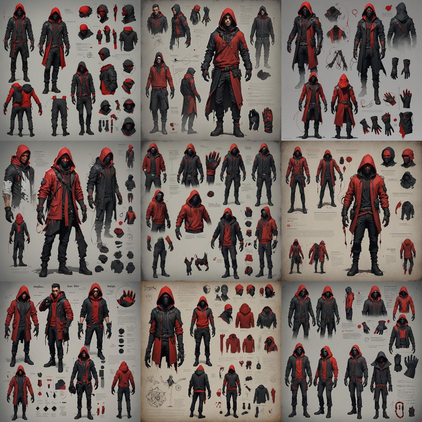 Danieal the Puppeteer Character Design Sheet