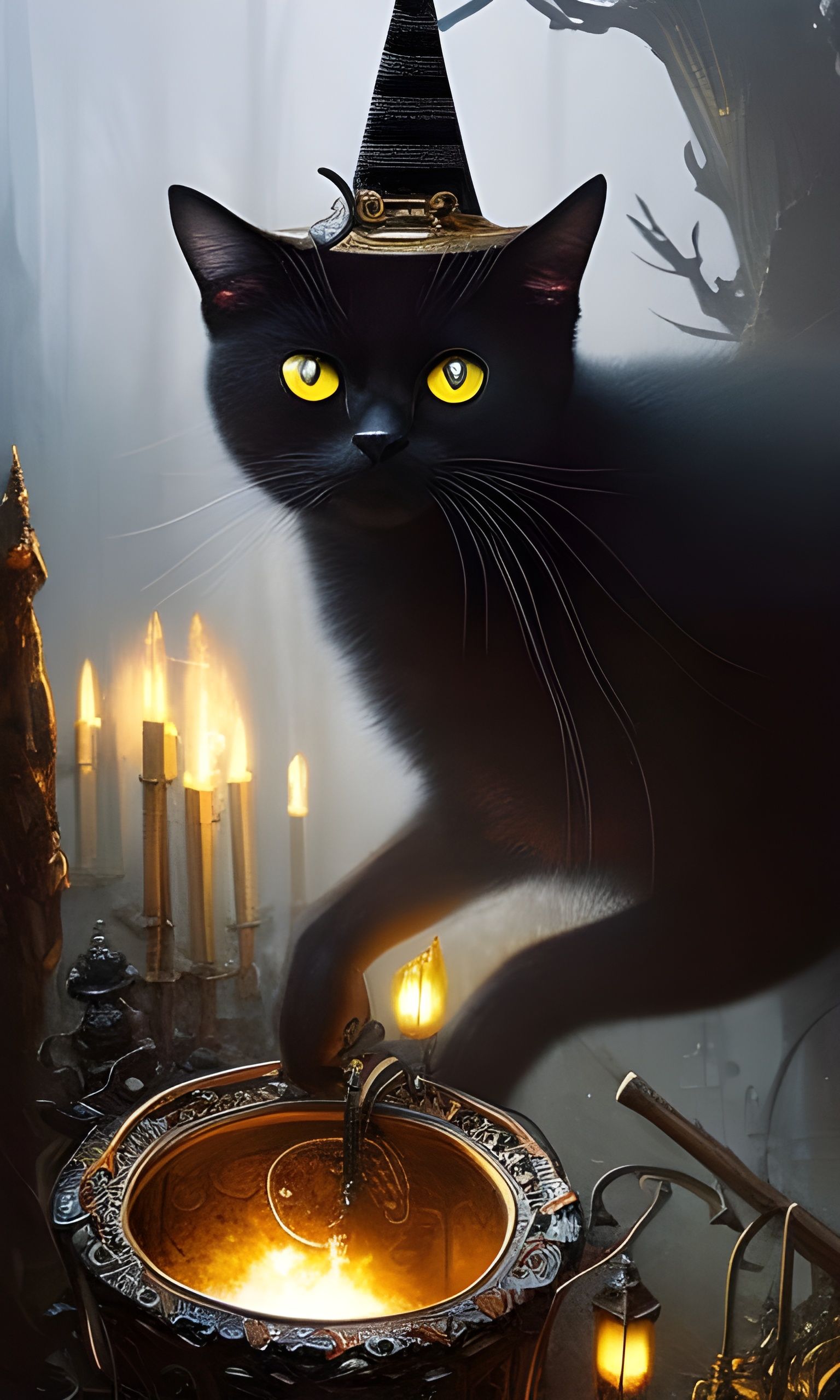 Fully prepared to stir the pot