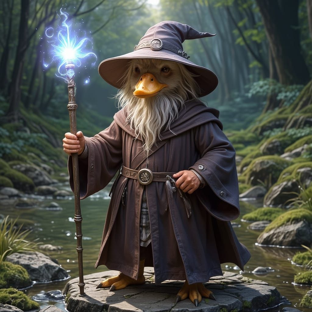 Mallard Wizard Creature in Fantasy Artwork