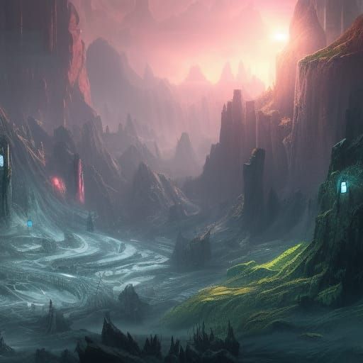 Dramatic Kidnapping in Detailed Matte Painting