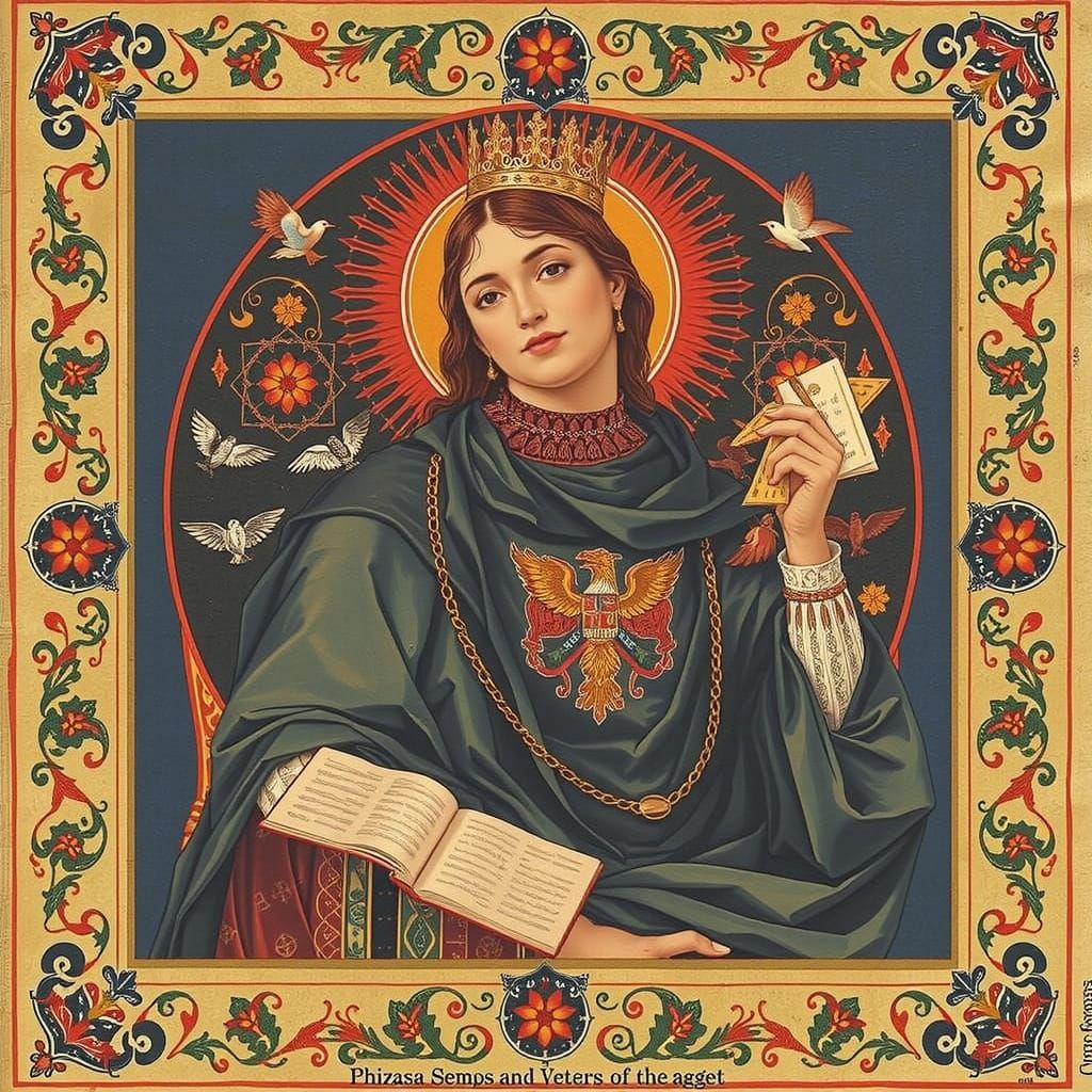 Surreal Alphabet and Creatures in Seraphinianus Style