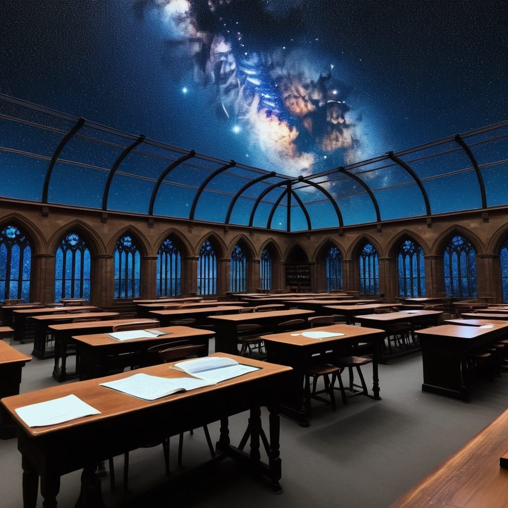 Hogwarts Astronomy Classroom Scene