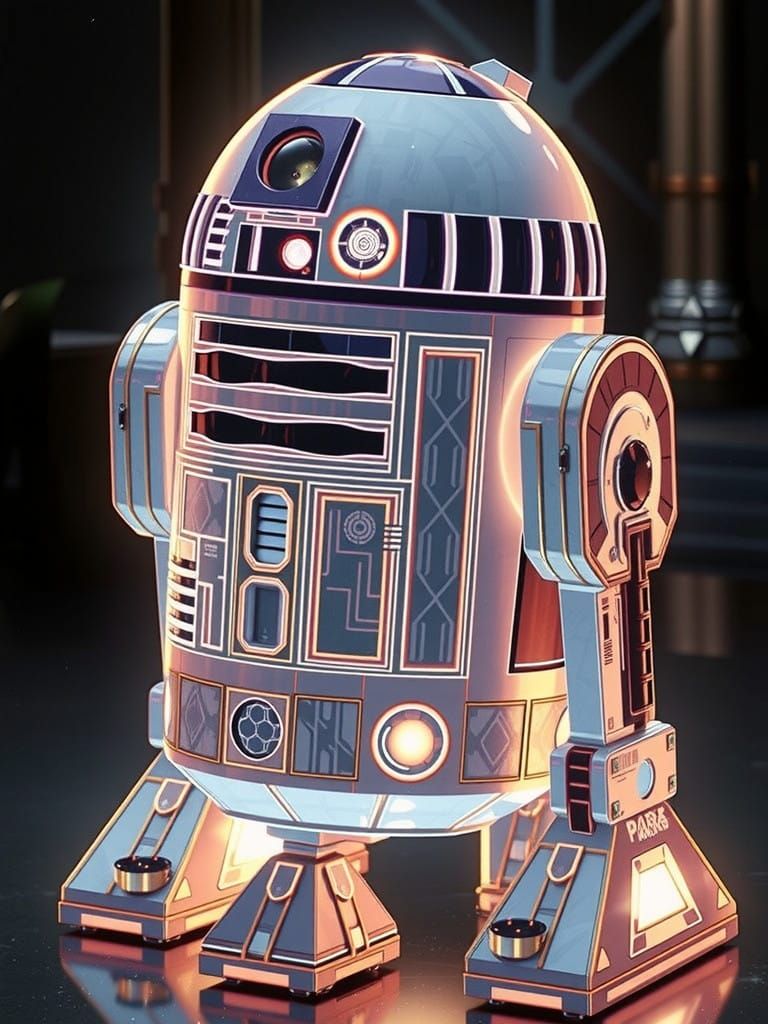 Elegant Padmé Amidala in Opulent Throne Room, Inspired by Ar...