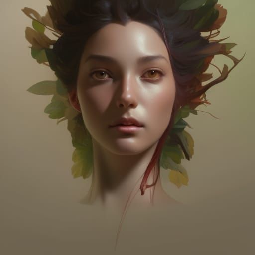 Four Seasons Tree: Hyperdetailed Concept Art