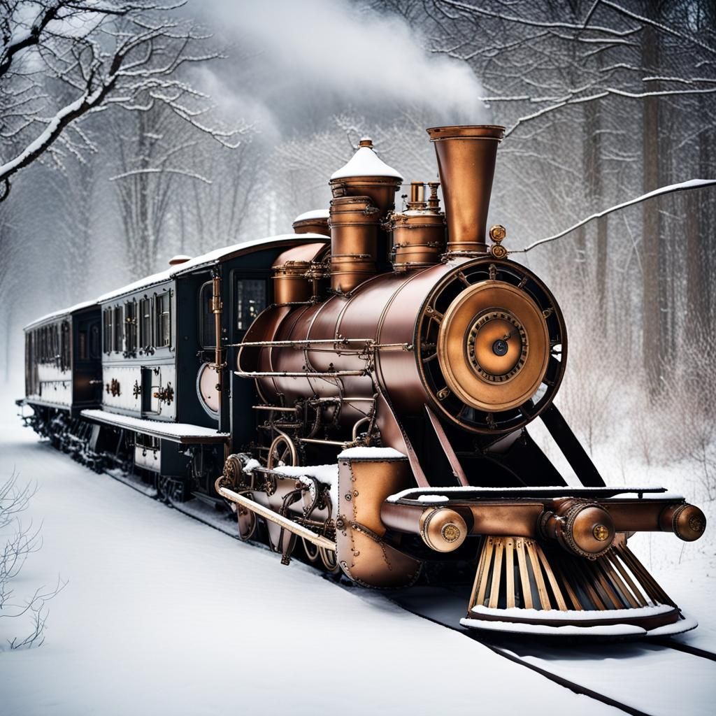 Steampunk Meets Winter: A Frozen World