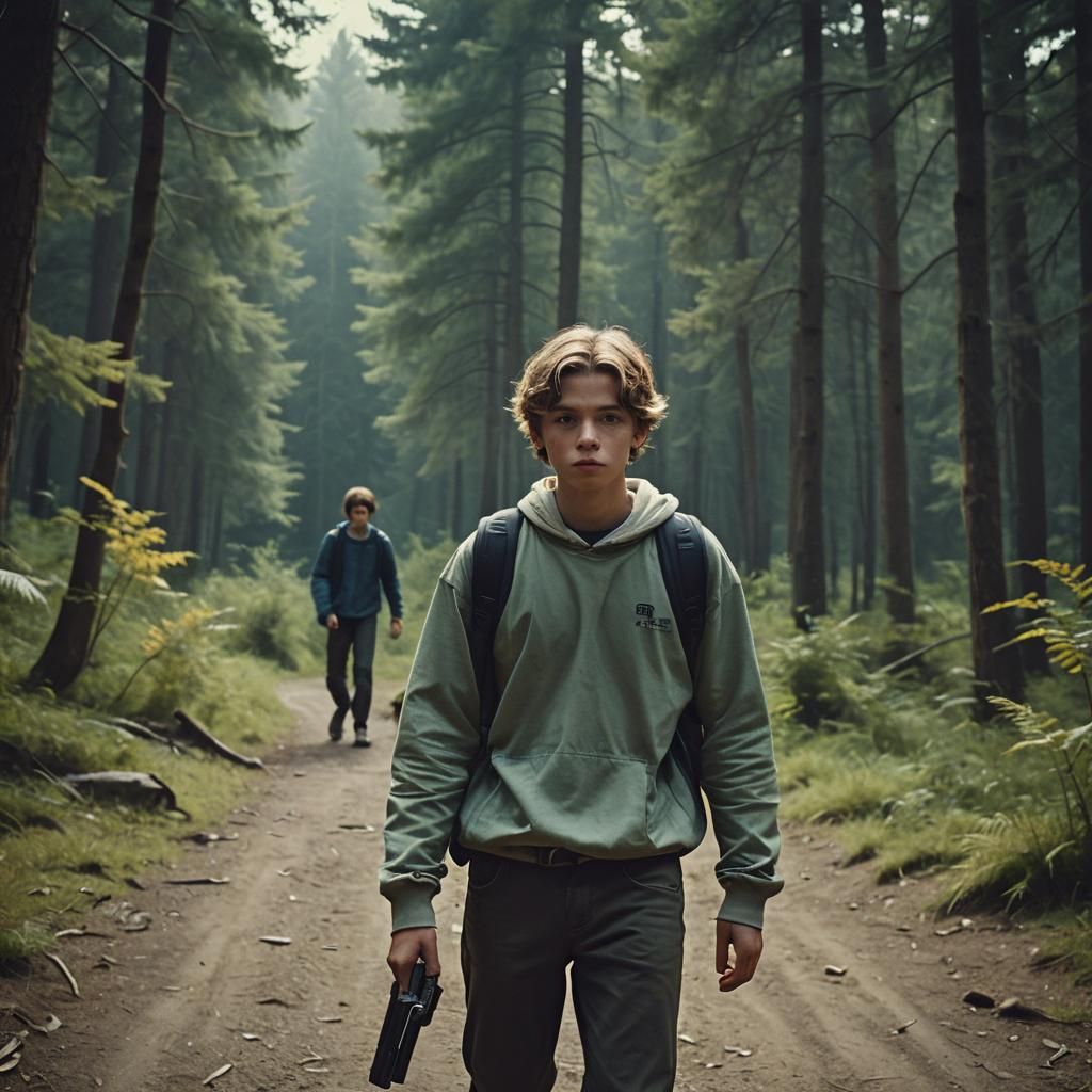 Dramatic Cinematic Still Captures Youthful Energy