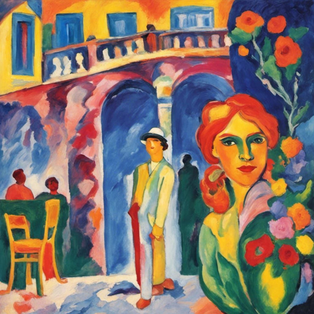 Fauvism Inspired Image with Bold Brushstrokes