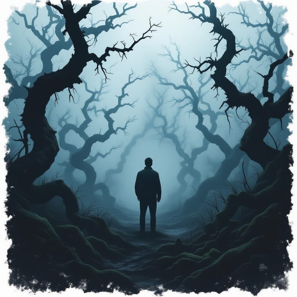 Man Lost in Tangled Tree Maze