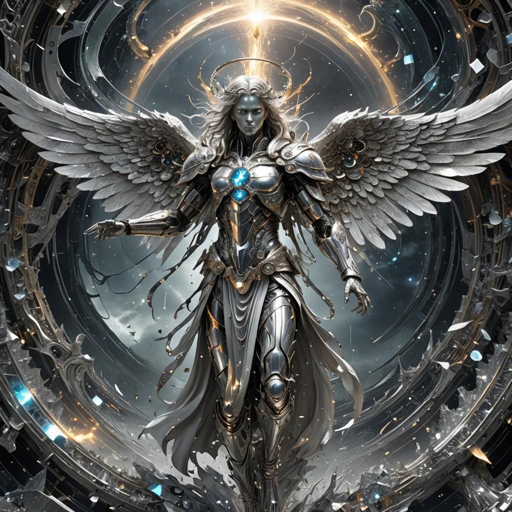 Spectronic Angel's Fall: A Digital Matte Painting