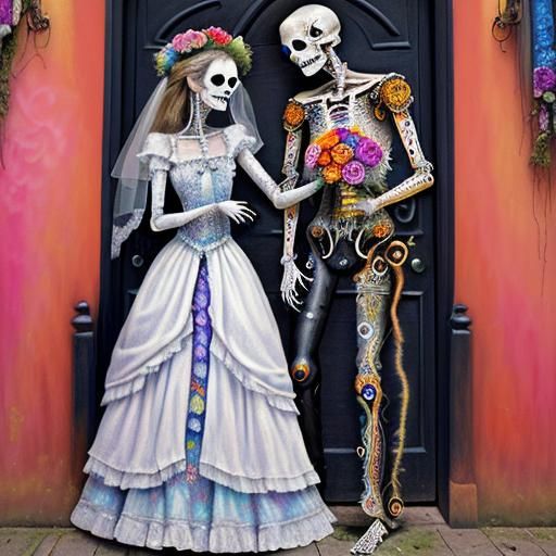 Sugar skull wedding